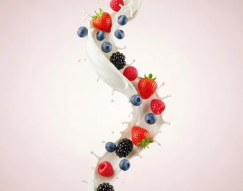Organic French fruit purees for the dairy industry